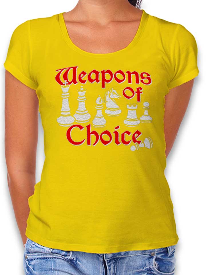 Weapons Of Choice Chess Damen T-Shirt gelb L