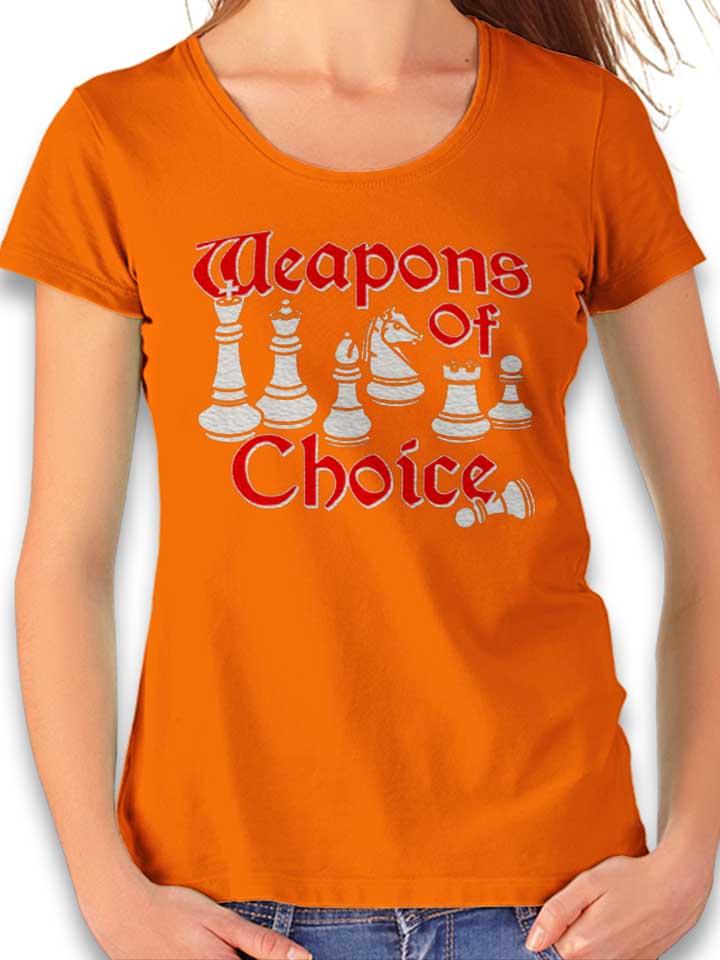 weapons-of-choice-chess-damen-t-shirt orange 1