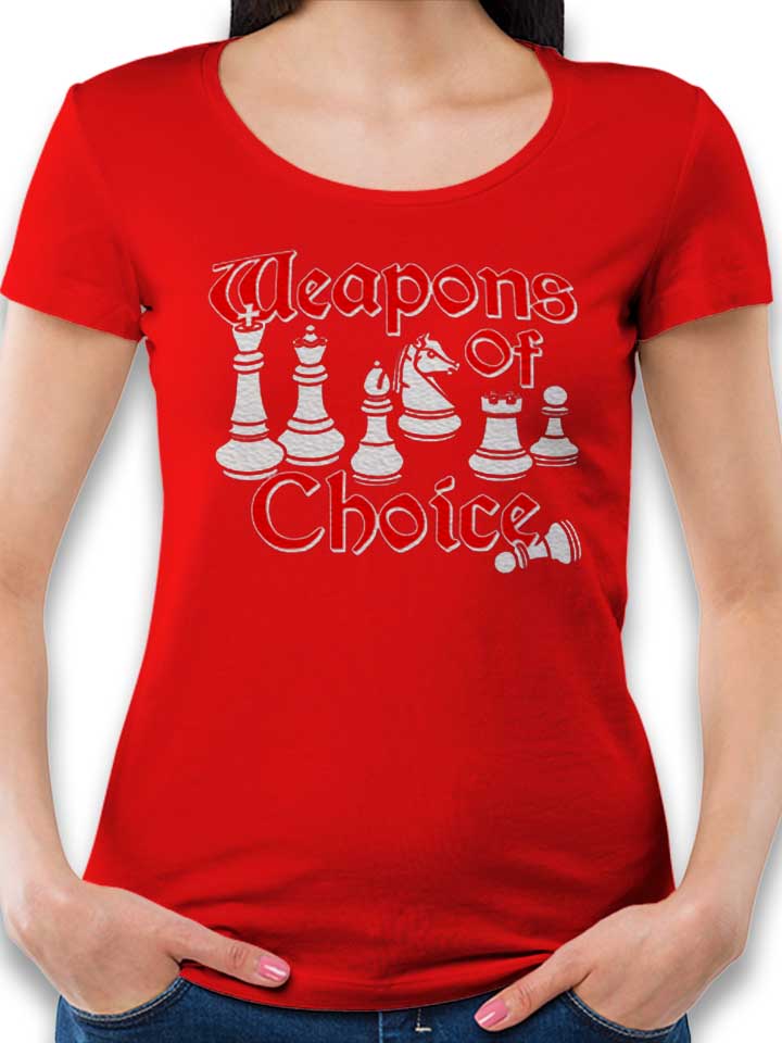 Weapons Of Choice Chess Damen T-Shirt rot L