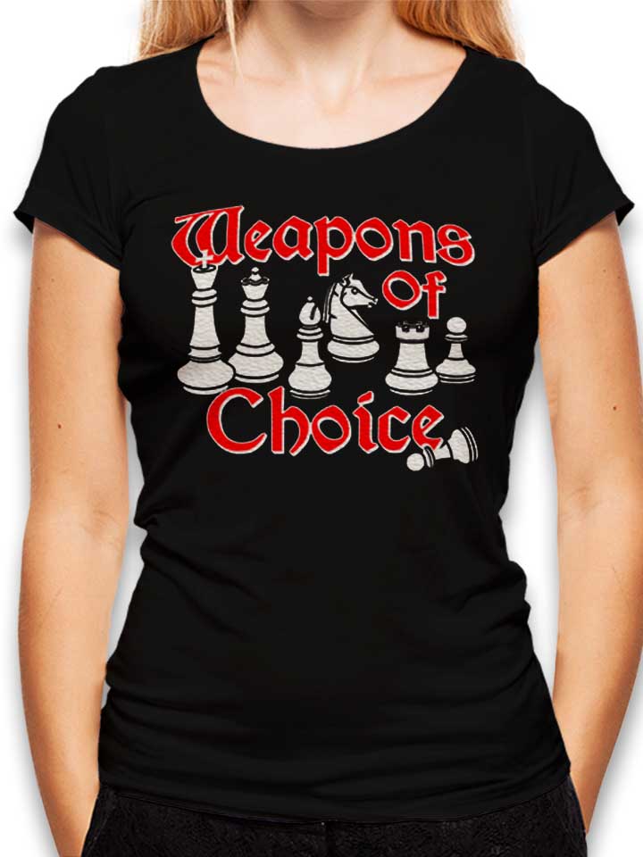 Weapons Of Choice Chess Womens T-Shirt black L