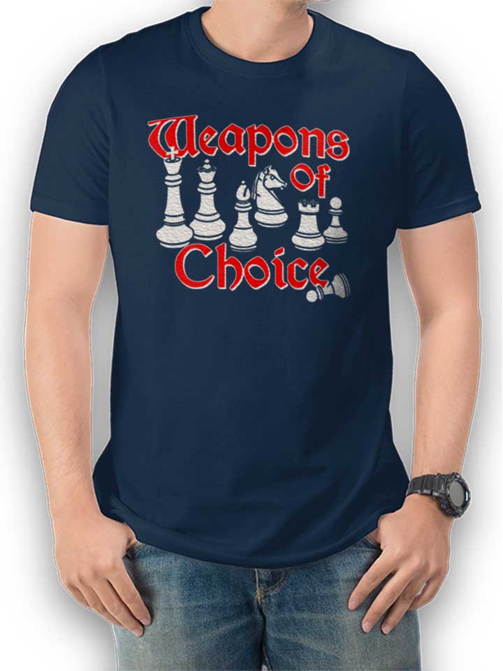 weapons-of-choice-chess-t-shirt dunkelblau 1