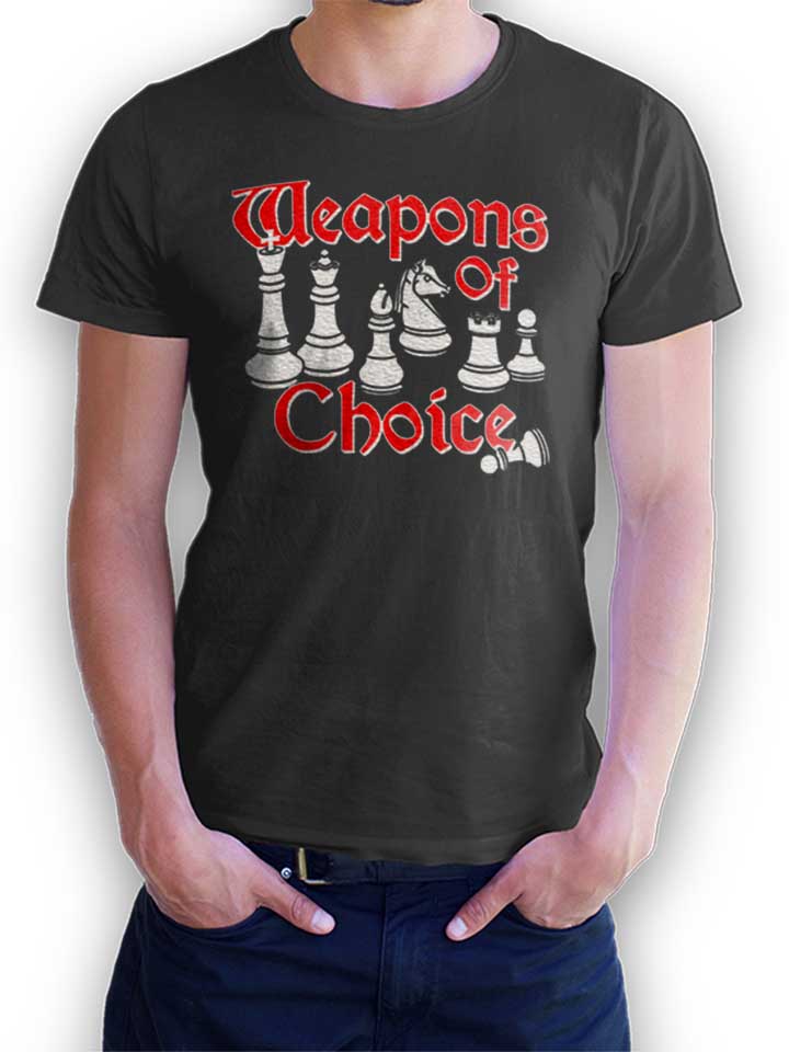 Weapons Of Choice Chess T-Shirt dark-gray L