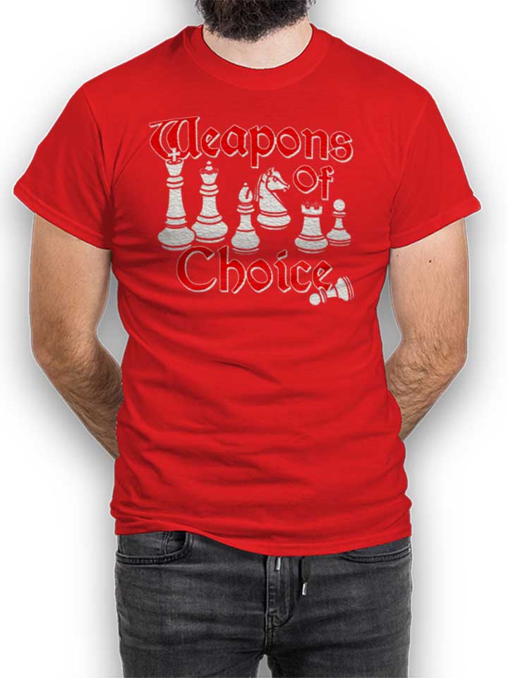 Weapons Of Choice Chess T-Shirt rouge L