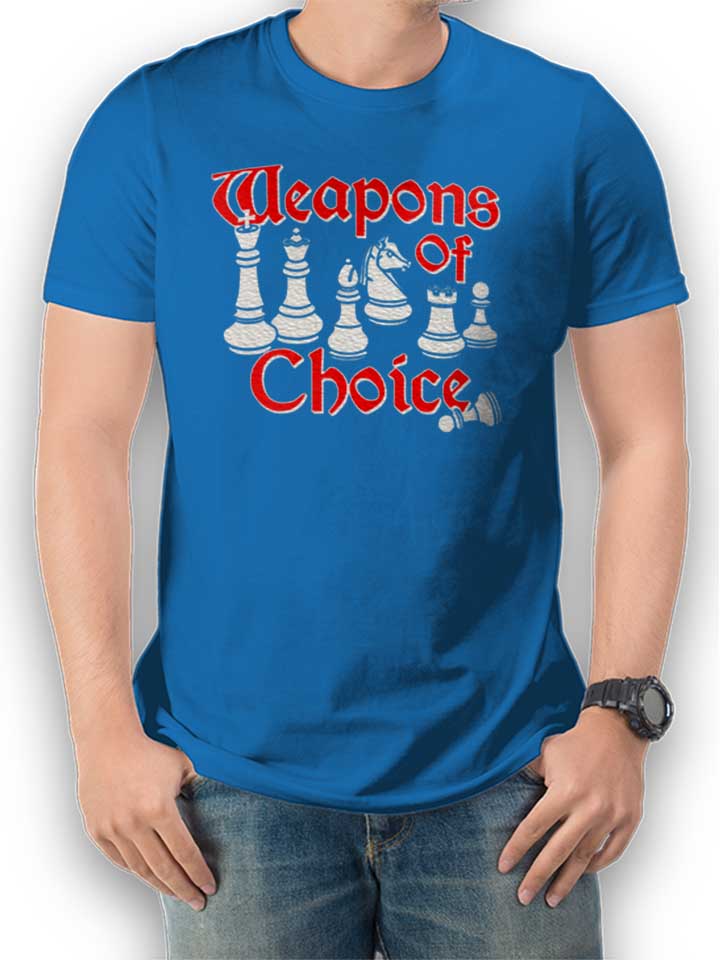 Weapons Of Choice Chess T-Shirt bleu-roi L