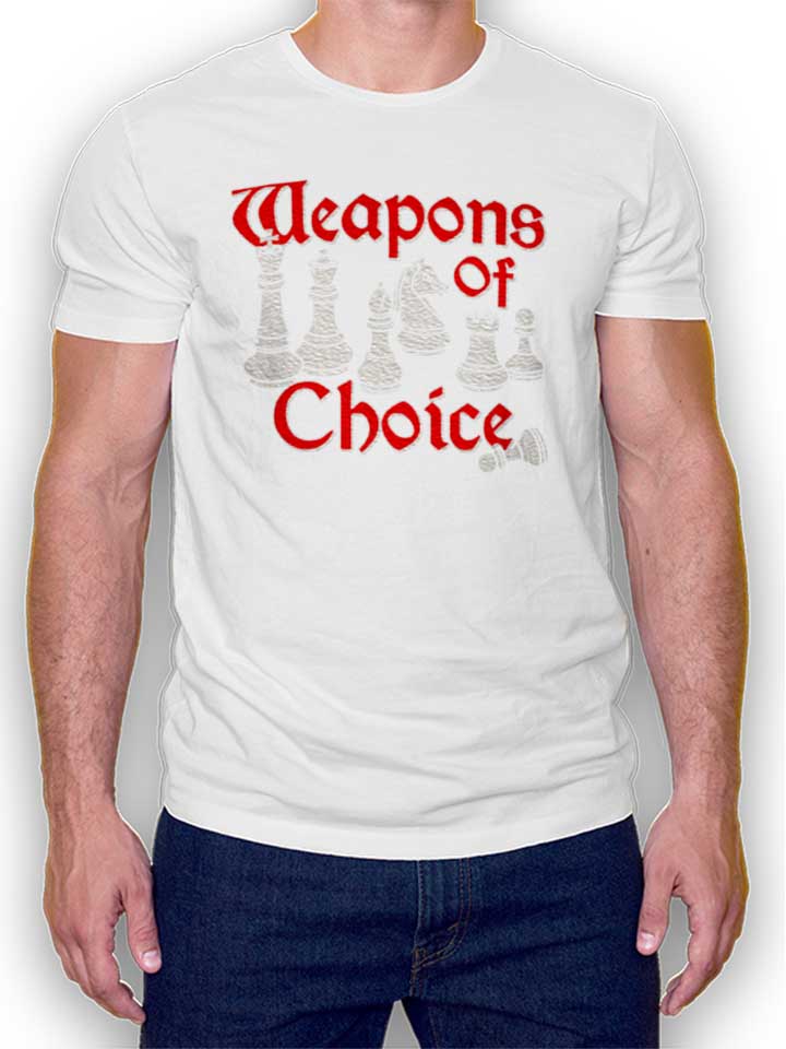 Weapons Of Choice Chess T-Shirt weiss L