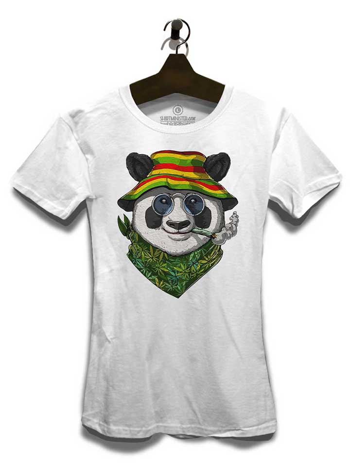 weed-panda-damen-t-shirt weiss 3