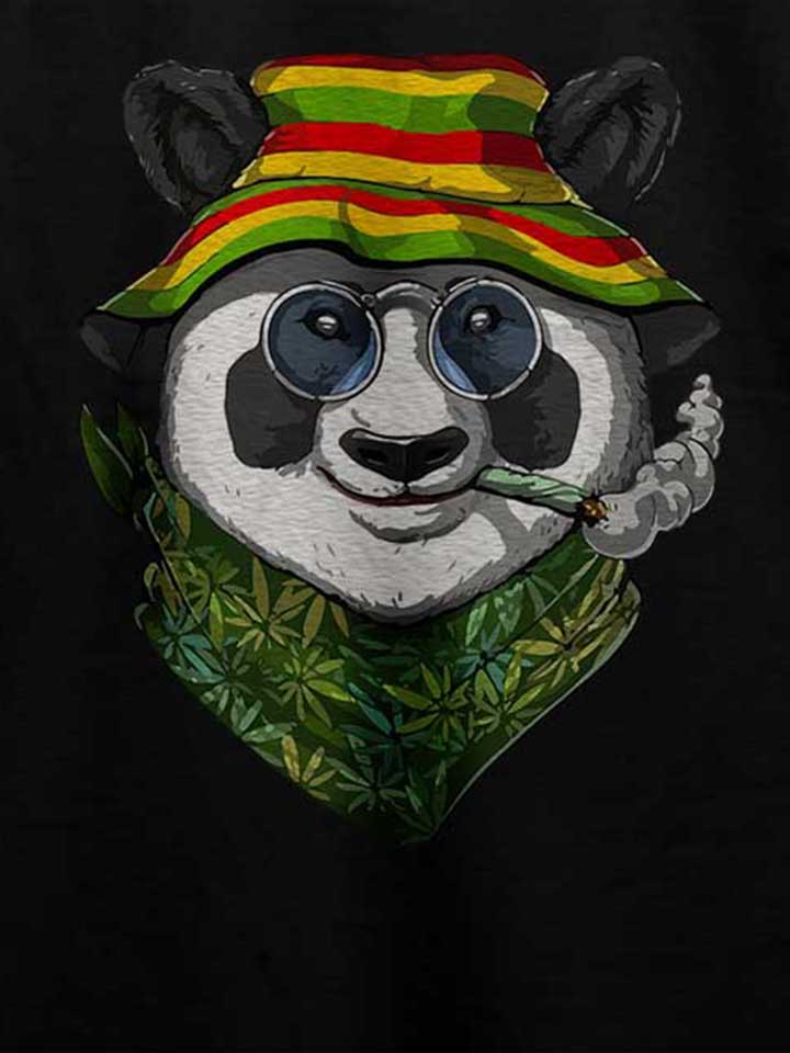 weed-panda-t-shirt schwarz 4