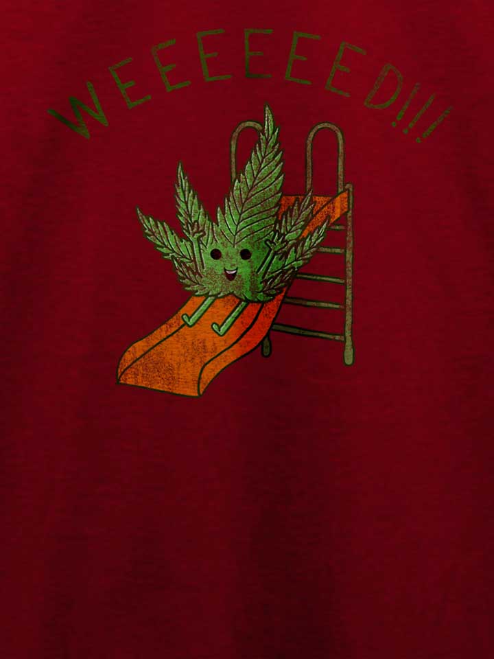 weed-slider-cartoon-t-shirt bordeaux 4