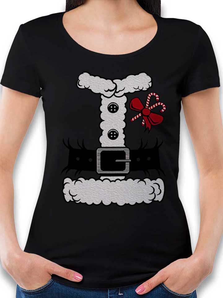 weihnachtsmann-damen-t-shirt schwarz 1