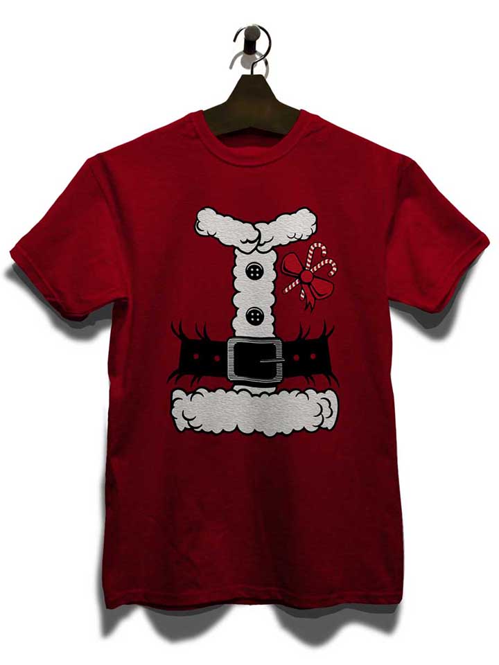 weihnachtsmann-t-shirt bordeaux 3