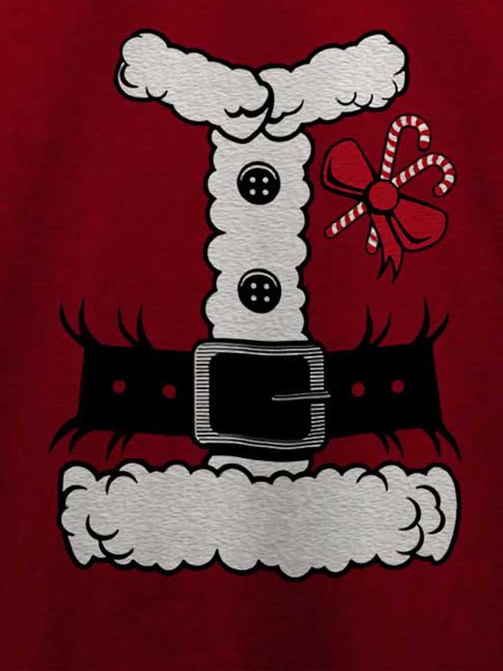 weihnachtsmann-t-shirt bordeaux 4