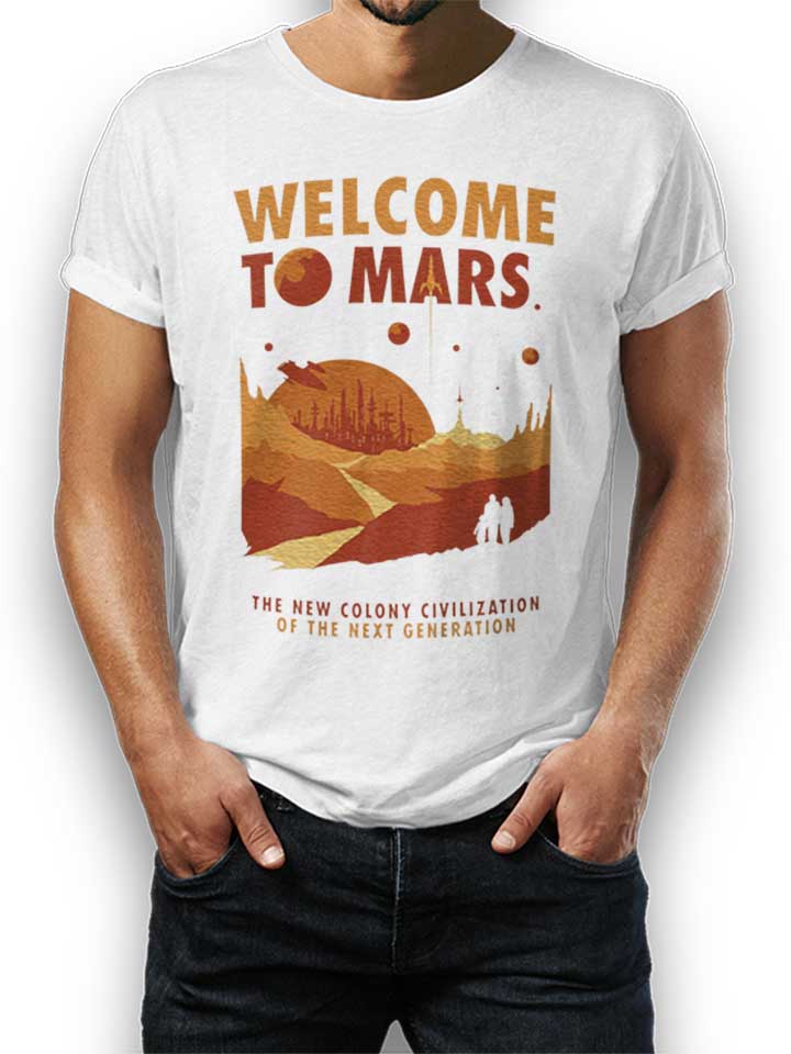 Welcom To Mars Camiseta blanco L