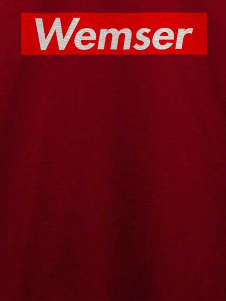 wemser-t-shirt bordeaux 4