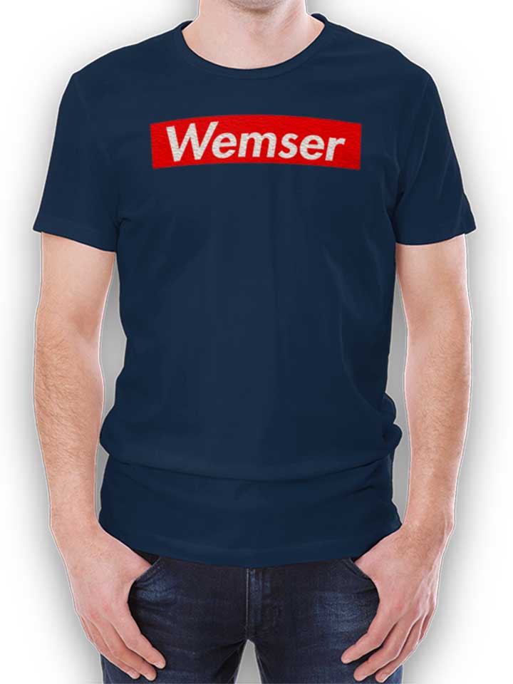 Wemser T-Shirt navy L