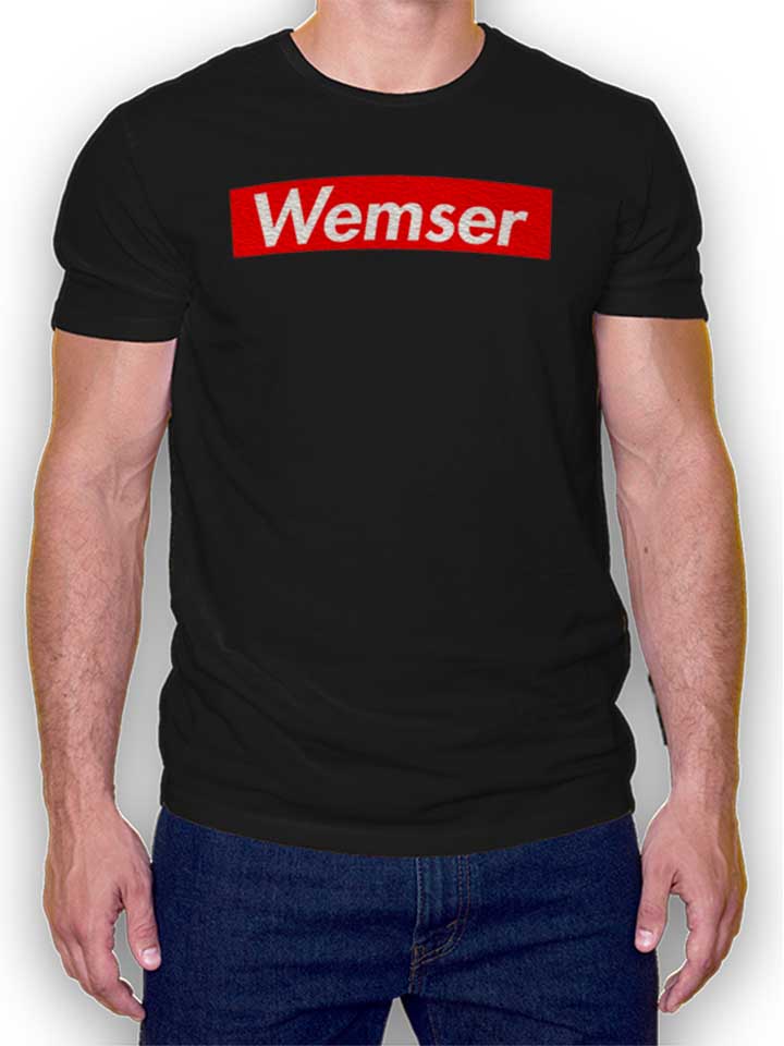 Wemser T-Shirt black L