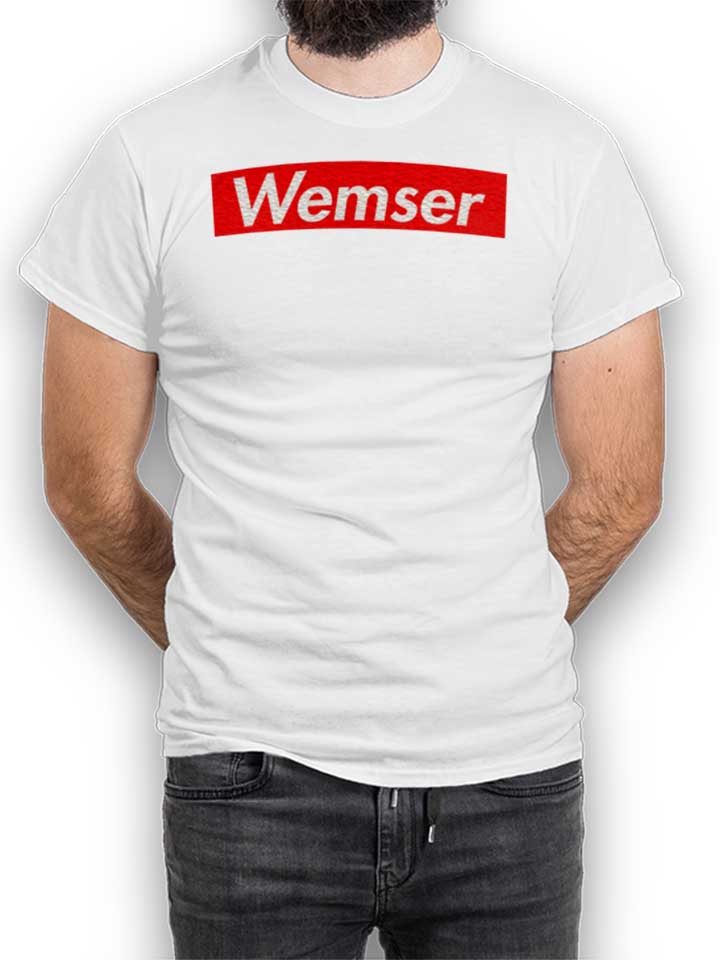 Wemser T-Shirt white L