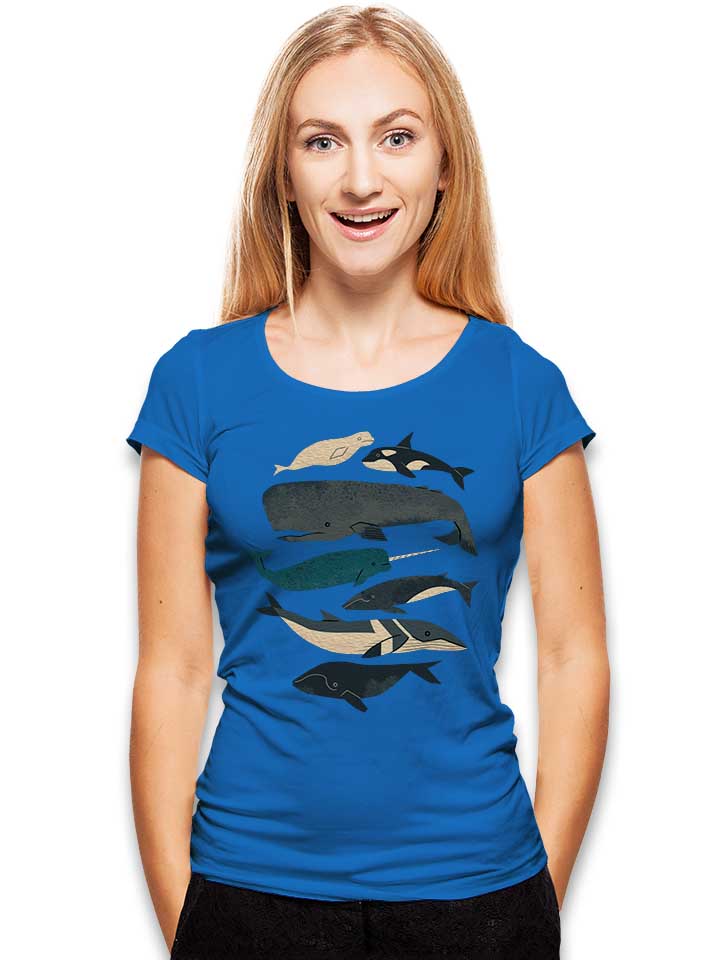 whales-damen-t-shirt royal 2