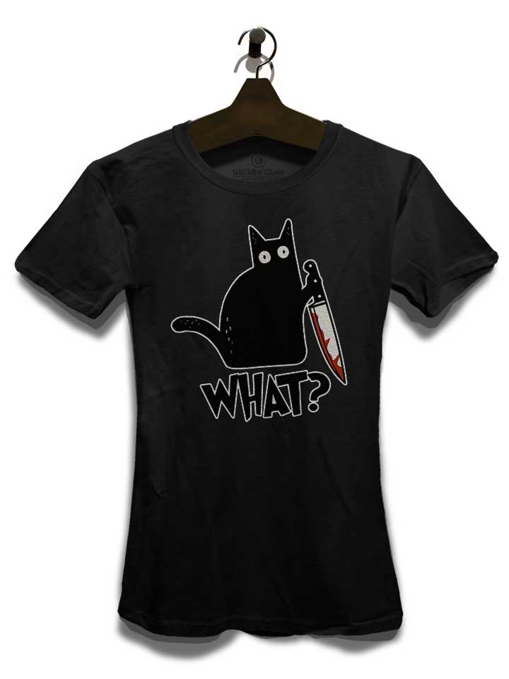 what-knife-cat-damen-t-shirt schwarz 3