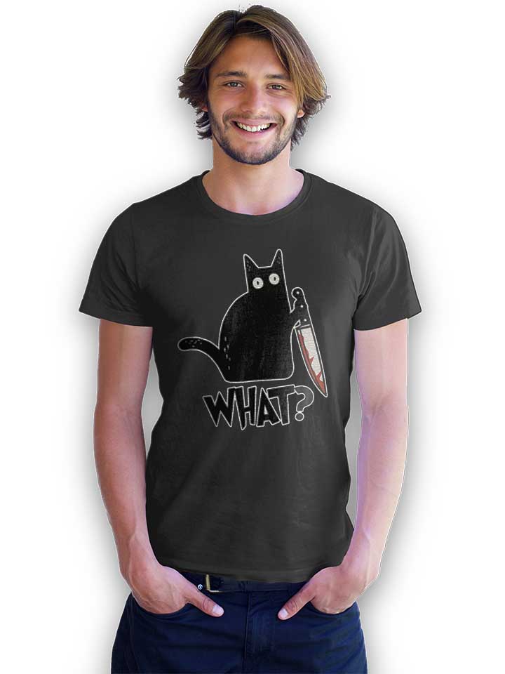 what-knife-cat-t-shirt dunkelgrau 2