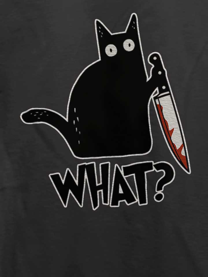 what-knife-cat-t-shirt dunkelgrau 4
