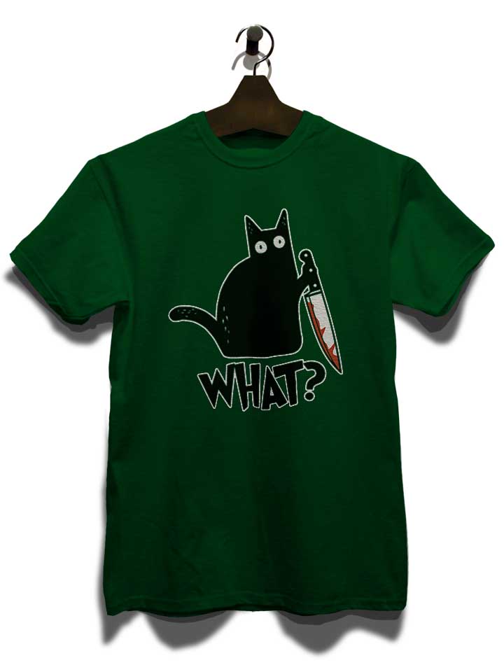 what-knife-cat-t-shirt dunkelgruen 3