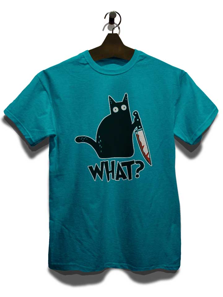 what-knife-cat-t-shirt tuerkis 3