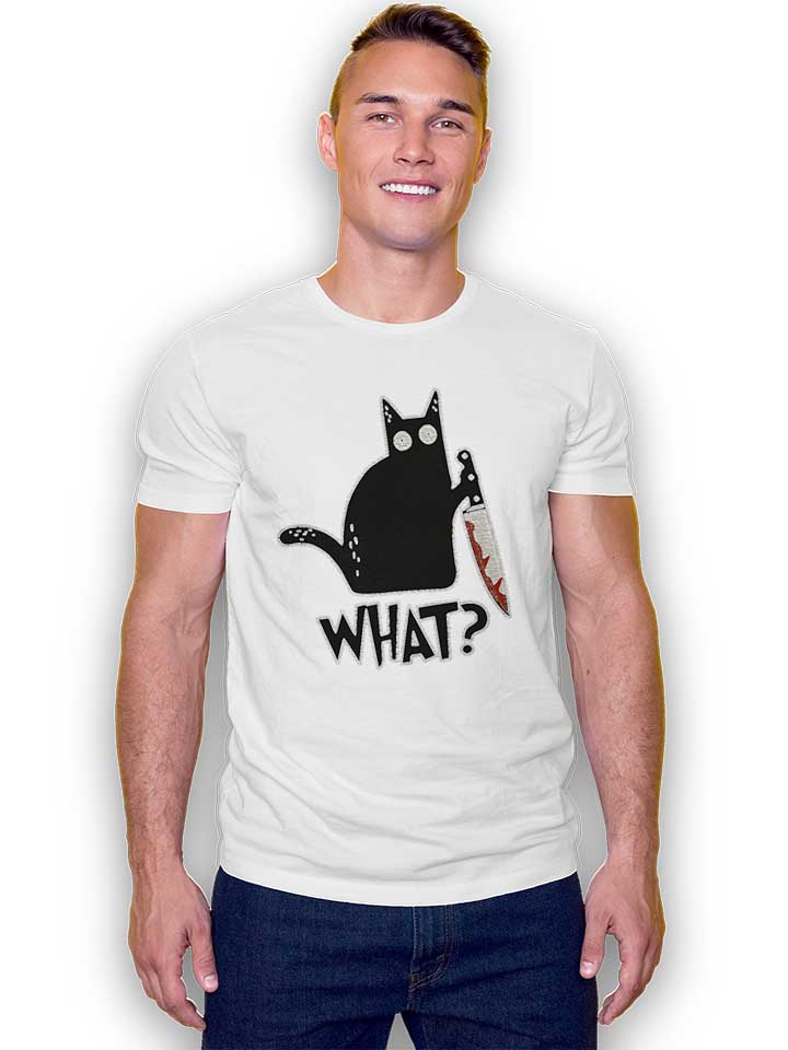 what-knife-cat-t-shirt weiss 2