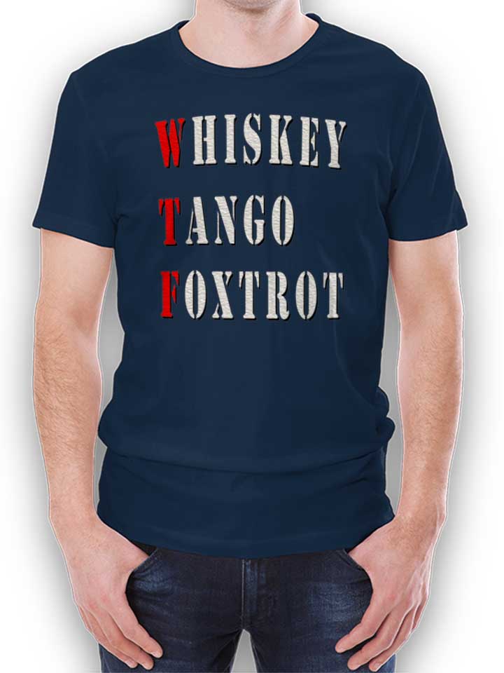 Whiskey Tango Foxtrot Red T-Shirt blu-oltemare L