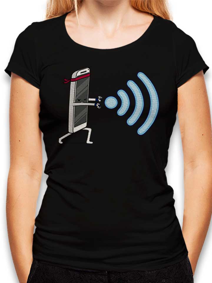 wifi-hadouken-damen-t-shirt schwarz 1