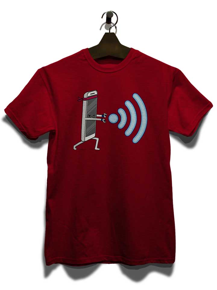 wifi-hadouken-t-shirt bordeaux 3