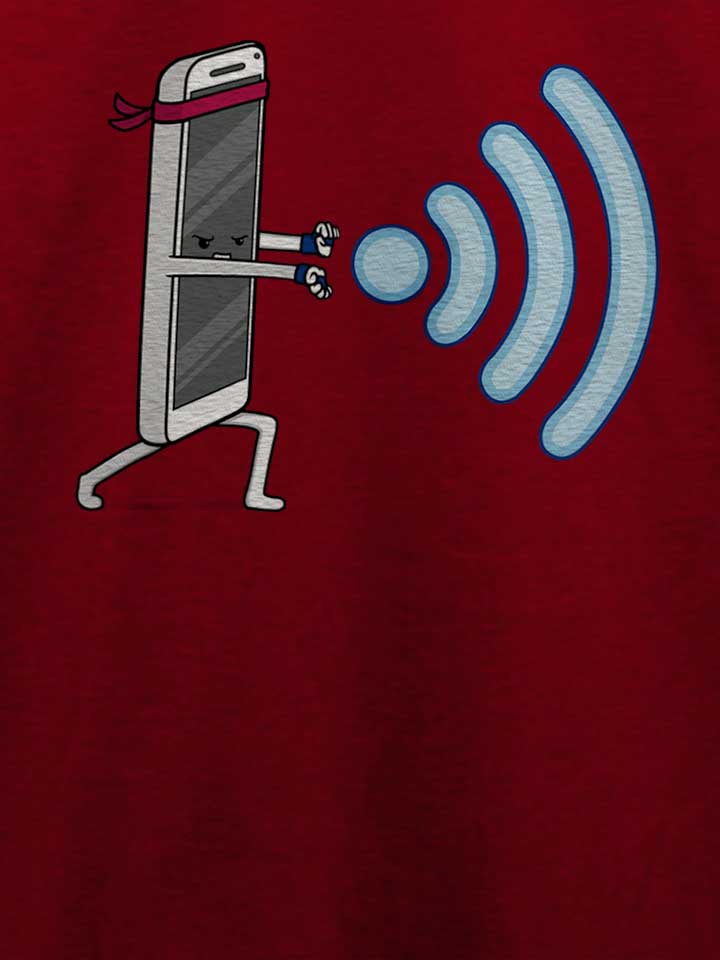 wifi-hadouken-t-shirt bordeaux 4