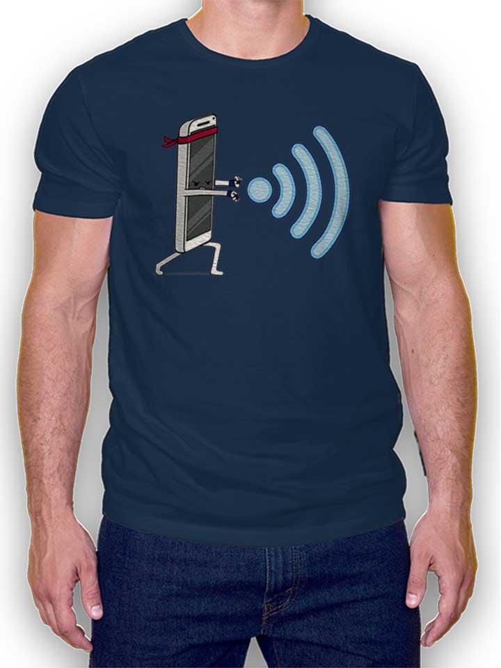 Wifi Hadouken T-Shirt dunkelblau L