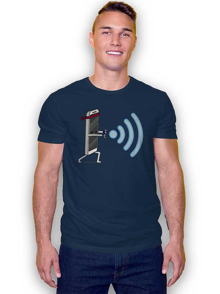 wifi-hadouken-t-shirt dunkelblau 2