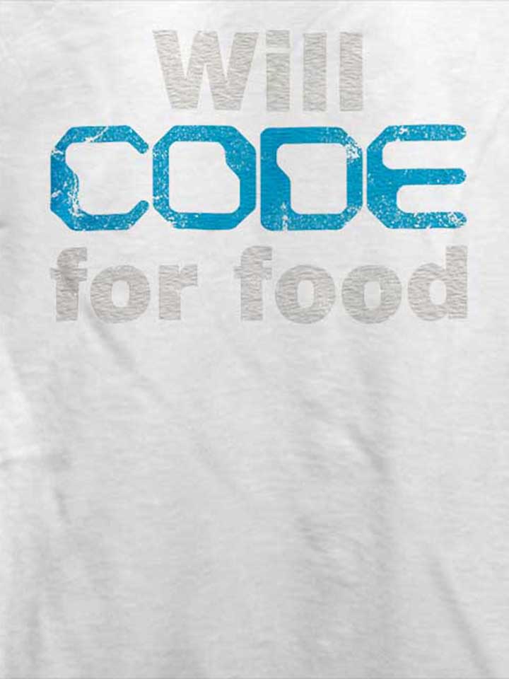 will-code-for-food-vintage-t-shirt weiss 4