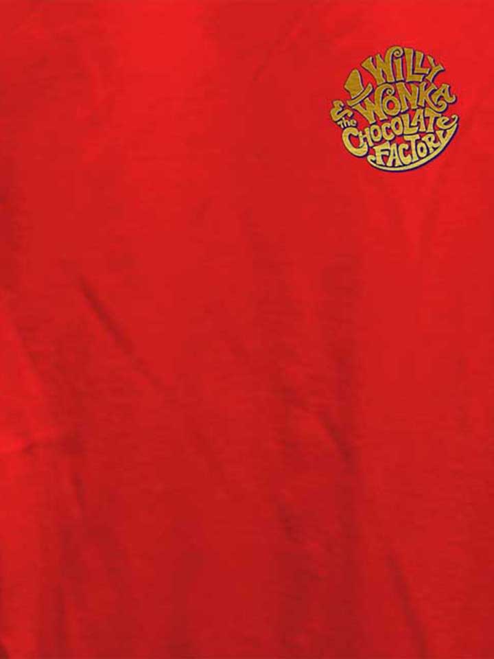 willy-wonka-chocolate-factory-chest-print-damen-t-shirt rot 4