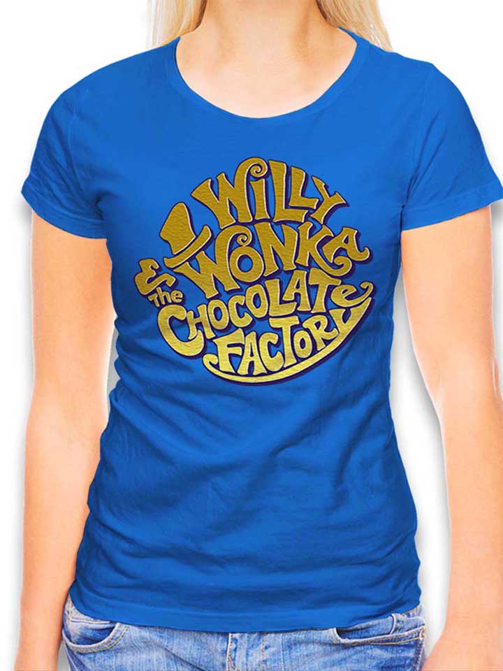 Willy Wonka Chocolate Factory Damen T-Shirt royal L