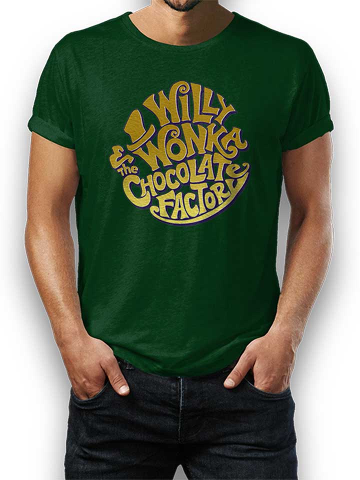 Willy Wonka Chocolate Factory T-Shirt dunkelgruen L