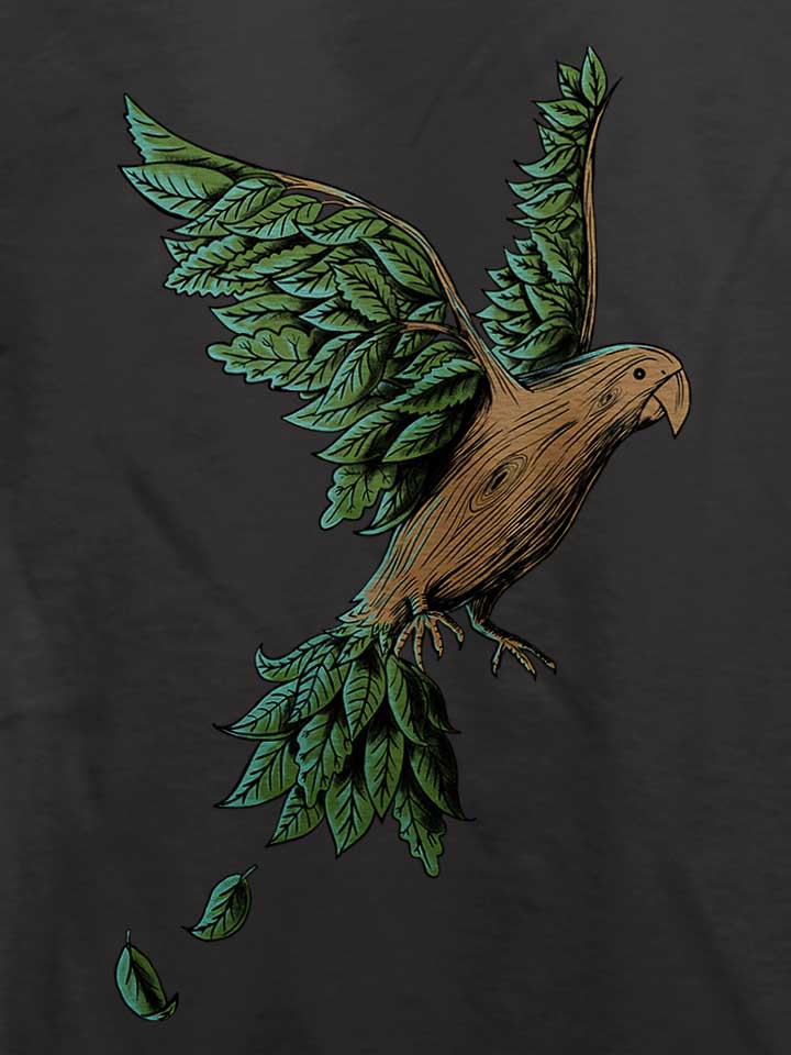 wooden-bird-t-shirt dunkelgrau 4