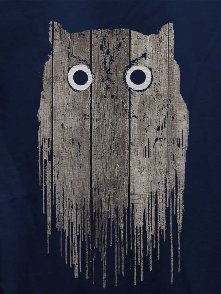 wooden-owl-damen-t-shirt dunkelblau 4