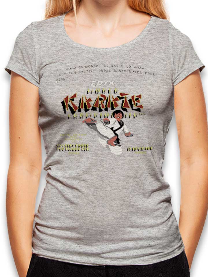 World Karate Championship T-Shirt Donna griglio-melange L