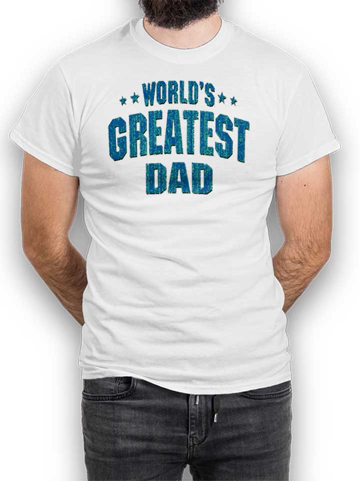 Worlds Greatest Dad T-Shirt weiss L