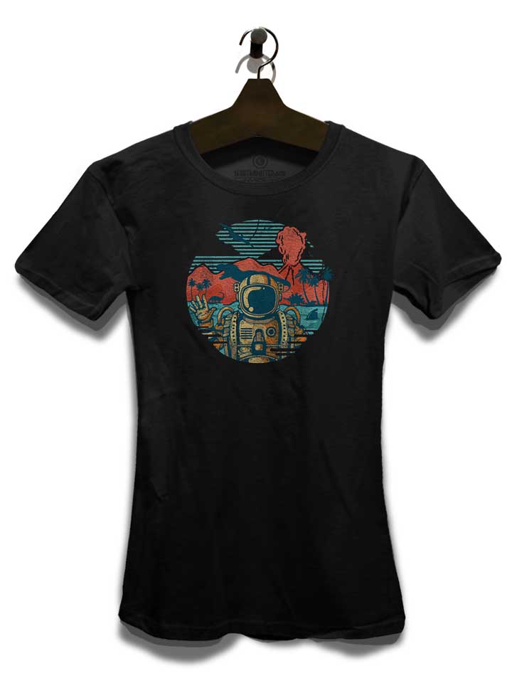 wrong-vacation-astronaut-damen-t-shirt schwarz 3
