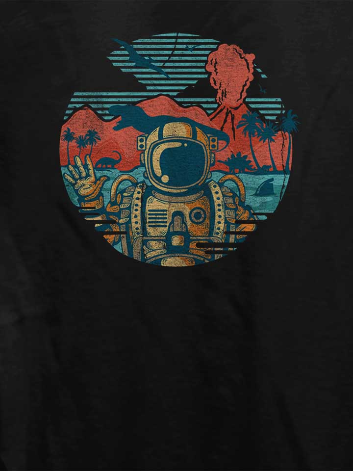 wrong-vacation-astronaut-damen-t-shirt schwarz 4
