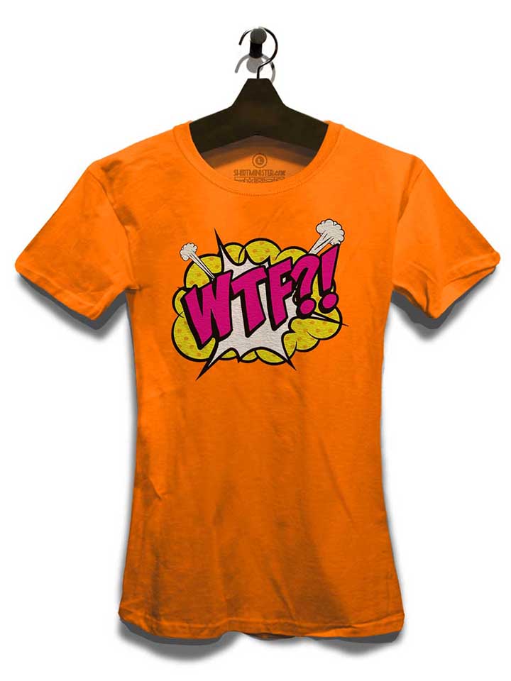 wtf-pop-art-damen-t-shirt orange 3