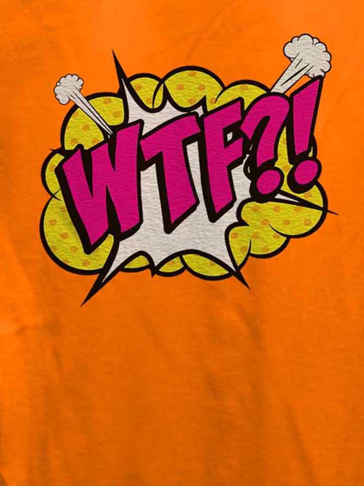 wtf-pop-art-damen-t-shirt orange 4