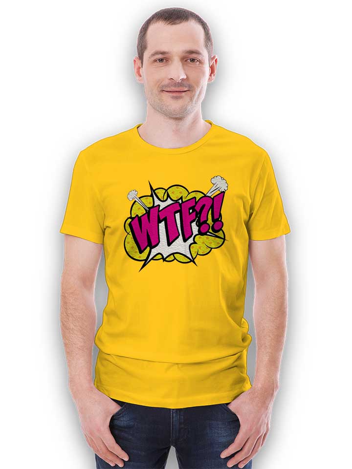 wtf-pop-art-t-shirt gelb 2