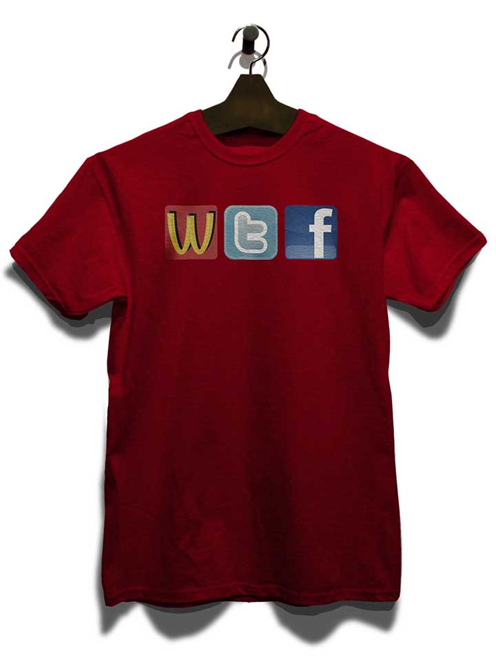 wtf-t-shirt bordeaux 3