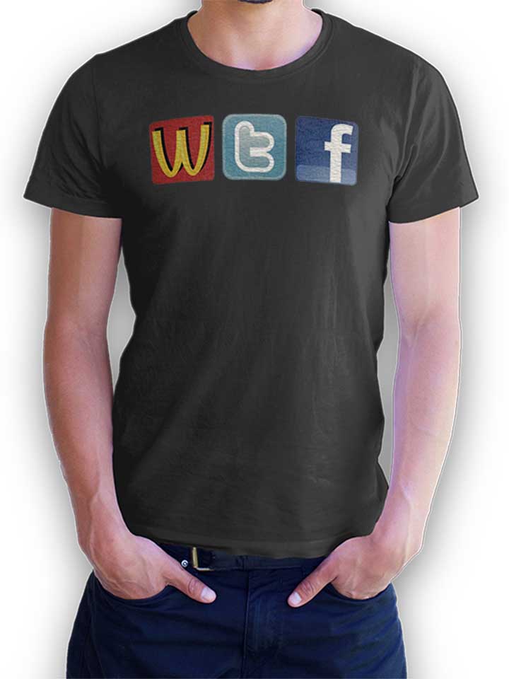 Wtf T-Shirt dark-gray L