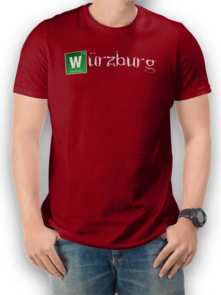 wuerzburg-t-shirt bordeaux 1