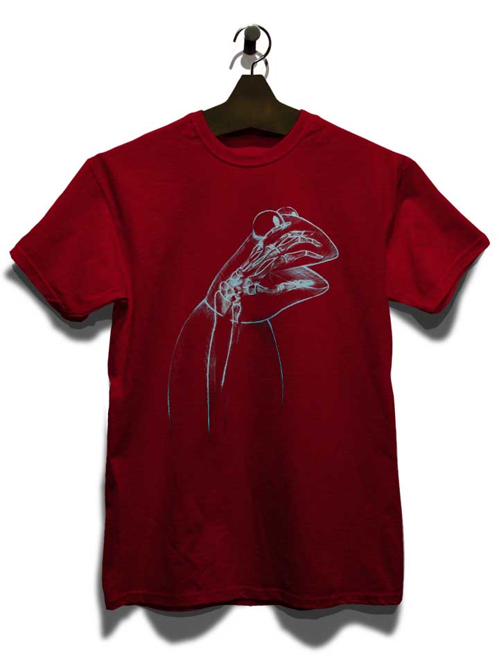 x-ray-kermit-t-shirt bordeaux 3